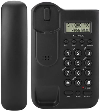 Dailygoods- Vaste Telefoon Eenvoudige Installatie - Bureau/ muurbevestiging - FSK/DTMF Dual-systeem - 30 Groepen Oproepen - Energiebesparend - Milieuvriendelijk