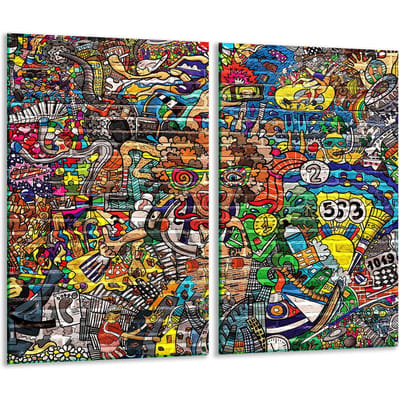 TMK ArtDeko - Snijplank - Glas - 2x 30x52 cm - Mozaïek