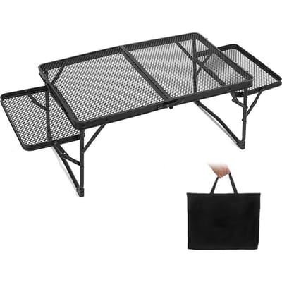 Lixada Opvouwbare campingtafel Outdoor picknick Kookstation Voedselbereidingstafel side table