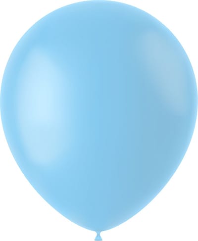 Folat - ballonnen Powder Blue Mat 33 cm - 50 stuks