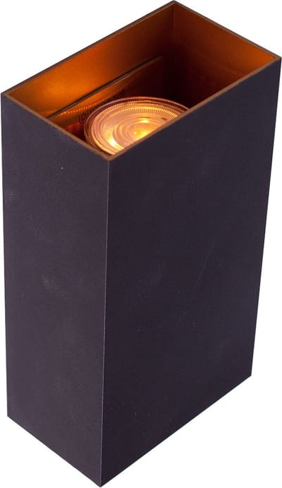 Wandlamp | Eros | 2 lichts | GU10 | goud zwart | aluminium metaal | moderne design sfeer verlichting