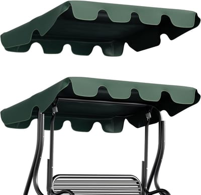 Universeel Vervangend Dak voor 3-Zits Schommelbank 210 x 145 cm Waterdicht