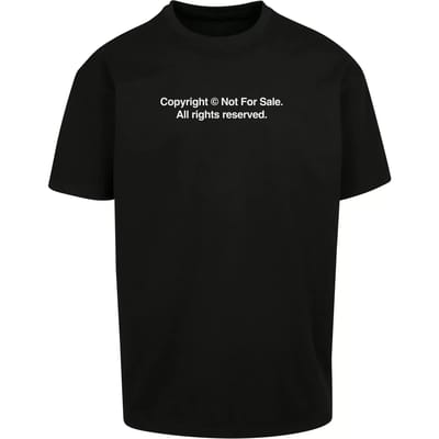 Mister Tee - Fingerprint Oversize Heren T-shirt - S - Zwart
