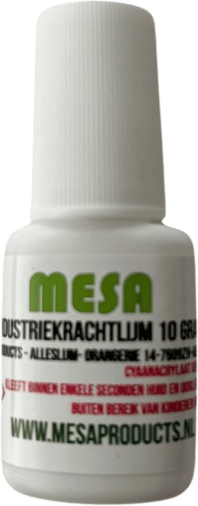 Industrielijm 10 gram met kwastje voor bijna alle materialen