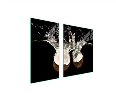 TMK ArtDeko - Snijplank - 90x52 cm - Glas - Kokos Print