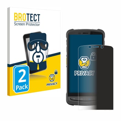 BROTECT - privacy screenprotector voor Newland MT9055 Orca III - Folie Beschermfolie Blauwlichtfilter 2 Stuks