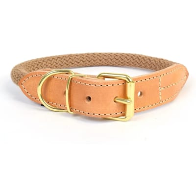 Duvoplus - Halsband Voor Dieren - Hond - Explor Forest Halsband Nylon M - 47-51cm/8mm Taupe - 1st