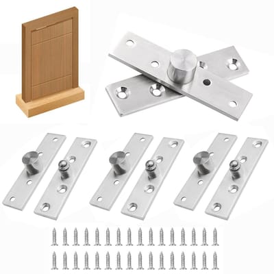 Allecto - Concealed Stainless Steel Swivel Hinges - 360 Degree Hinge - Hoge kwaliteit - Zilver - Cabinet Fittings - Duurzaam - Geschikt voor meubels