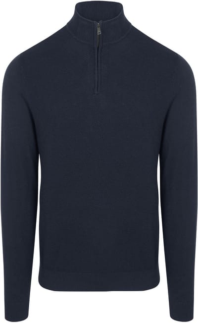 McGregor Half Zip Trui Merinowol Navy - Maat XXL - Heren - Pullovers
