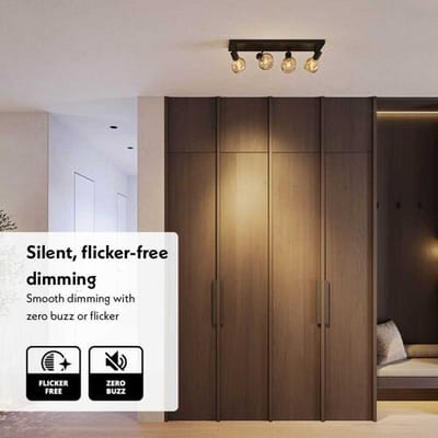 LED dimmer met draaiknop 160W - 0.5-160W - Fase-afsnijding (trailing edge) - Wisselschakeling - Soft-start - Instelbare dimbaarheid - Inclusief wit afdekraam