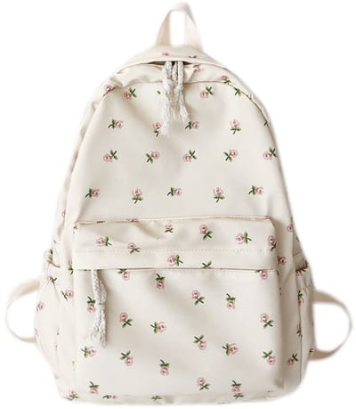 LISM-Rugzak met bloemenprint voor dames, ideaal voor reizen, studenten en school.