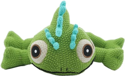 Cute since 1999 - Katoenen knuffel - Groene hagedis - Baby knuffel - 25cm