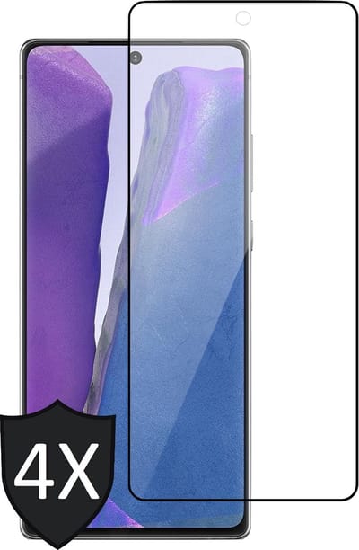 Screenprotector geschikt voor Samsung Note 20 - Full Glas PET Folie Screen Protector - 4 Stuks