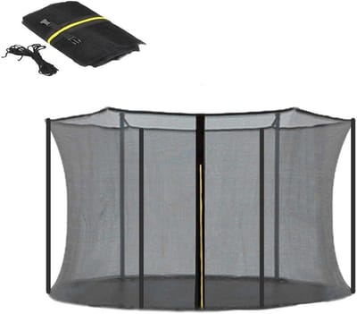 Trampoline Net - Veiligheidsnet Trampoline - Veilig Spelen - Dubbele Ingang - Tot 4 meter - Zwart