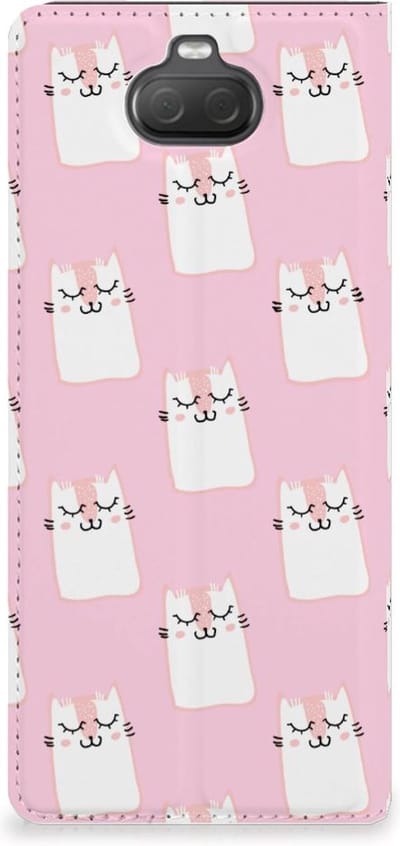 Book Case voor Sony Xperia 10 Hoesje maken Sleeping Cats