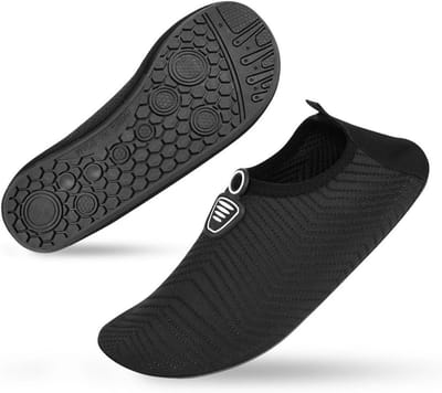 Ademende en Lichtgewicht Waterschoenen voor Heren en Dames, Snel Droog en Perfect voor Strand en Zwemmen, Zwart, Maat 36-45