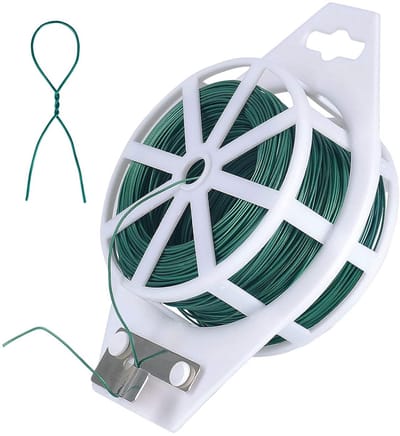 Groene bloemistendraad, 22 gauge bloemist ijzerdraad met trimmer voor tuinbanden, bloemboeketten, bloemschikken, kransen maken en knutselen en slinger