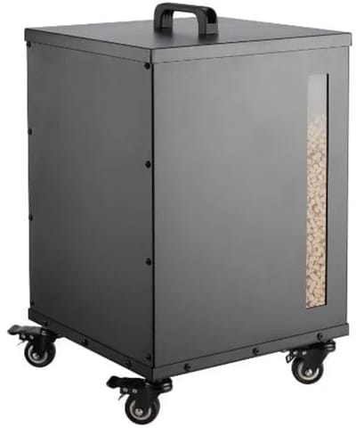 Quality Heating - HeatRocket PH-07 Terrasverwarmer op Pellets – 5 kW – Zwart – Duurzaam & Sfeervol Verwarmen