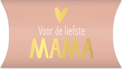 Gondeldoosjes Voor de liefste mama - Moederdag / Verjaardag - Traktatiedoosjes - Geschenk Verpakking - Uitdeel Doosje - Feest - en Cadeaudoos - Snoepdoosje | Rose - Wit - Goud hart / hartje - Gift - Leuk verpakt - Inpakdoosje - 12 cm