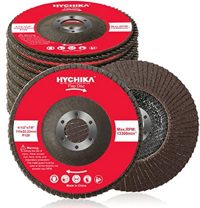 Professionele lamellenschijven set van 10 stuks 115 x 22,23 mm voor slijpen en afwerken - 13300 tpm