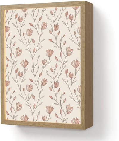 Wandlamp 30x40 cm - Oplaadbaar - Patroon - Klassiek - Roze - Wandlampen binnen woonkamer - Slaapkamer lamp - Decoratieve nachtlamp - Vloerlamp draadloos