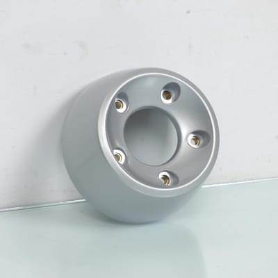 RMS uitlaatbescherming voor scooter 312 500 8698 2008 tot 2011 metallic grijs nieuw