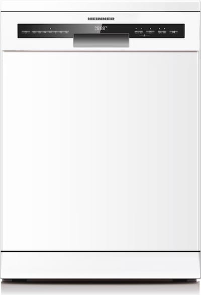 Heinner Vrijstaande Vaatwasser 60 cm – 14 Couverts – Auto Open Droogsysteem – Hygiëne 70°C – Extra Droog – 7 Programma's – AquaStop – Digitaal Display – 49 dB – 5 Jaar Garantie