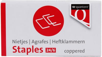 Quantore 24/6 Verzinkte Standaard Nietjes - Pakket van 5000 Stuks