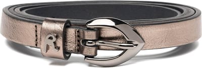 REPLAY Leren Riem Leather Belt W75 Lux Gun Metal Brons