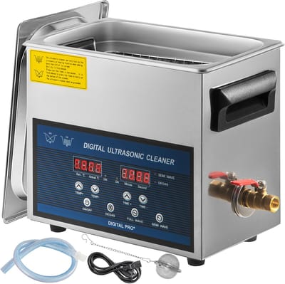 Ultrasoonreiniger - Ultrasoon Reinigingsapparaat 6 Liter - Dual Frequency 28/40 kHz - RVS - Digitaal LED-Display - 220V