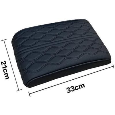 1 pièces en cuir PU voiture Console centrale accoudoir coussin tapis mémoire mousse accoudoir Pad voiture accessoires noir