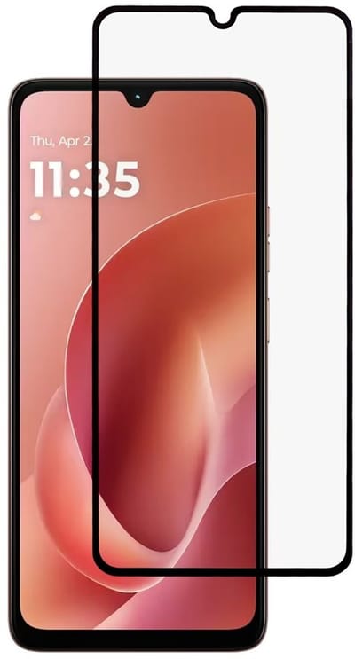 Coverup Screen Protector - Geschikt voor Motorola Moto G06 / G06 Power Screen Protector - Coverup Full-Cover 9H Tempered Glass - Zwart