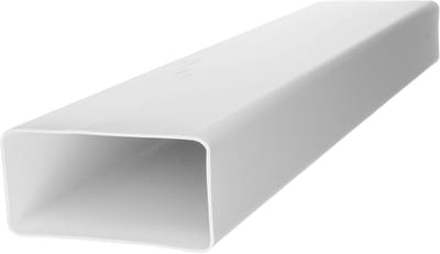 Rechthoekige Ventilatiebuis 110x55mm - 1 Meter Kanaal voor Afvoer en Toevoer