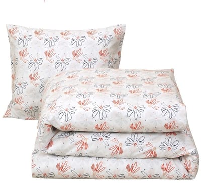 Moodit Dekbedovertrek Odil Dandelion Orange Blue - 140 x 200/220 + 60 x 70 cm - Katoen