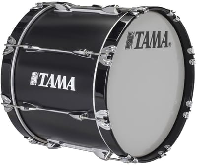 Tama R2214BL-SBK Starlight Marching Bass Drum 22"x14" Satin Black - Marching bass drum