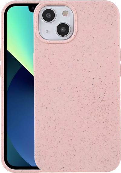 Peachy Starry Sky TPU hoesje geschikt voor iPhone 14 Duurzaam Telefoonhoesje met Tarwestro Eco Friendly Case Flexibele Beschermhoes - roze