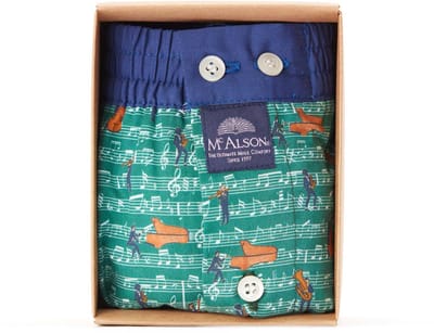 McAlson Boxershort - Green jazz (M) muziek