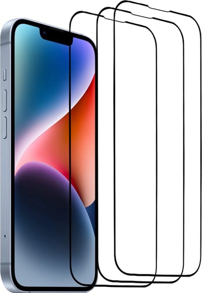 3x iPhone 14 Plus Screenprotector - gehard beschermglas screen protector glas iPhone 14 Plus - full cover - Arara