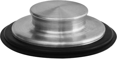 Gootsteen Stop - Afvoer Plug - Keuken Afvoer - Roestvrij Staal - 8.6 cm Diameter - Zilver