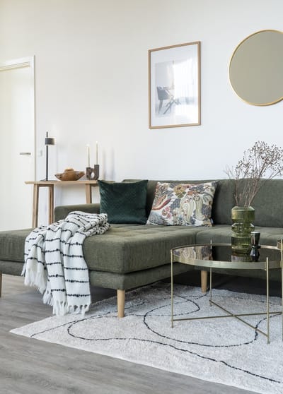 House Nordic Vloerkleed Tampa 200x300cm Wit/Grijs