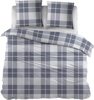 Snoozing Elody Dekbedovertrek - Tweepersoons - 200x200/220 cm - Blauw