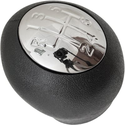 Modecar - Versnellingspookknop - 6 Versnellingen - Zwart en Chroom - Renault Clio III
