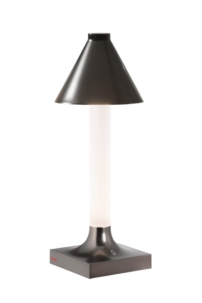 Kartell Goodnight oplaadbare tafellamp met diffuser - titaan glanzend