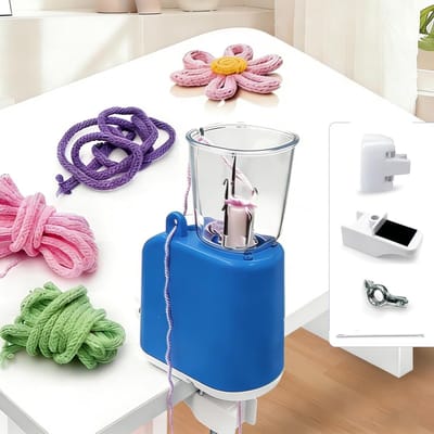 Elektrische Breimachine - Automatische Breimachine Haakmachine - DIY Projecten Maken - Snel en Efficiënt Breien - 1 Set - Blauw