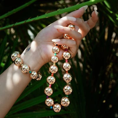 Hipanema Azurion gouden halsketting