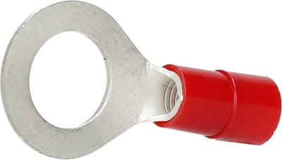 Cimco geïsoleerde ringkabelschoen vertind 10mm² M12 - rood per 50 stuks (180078)