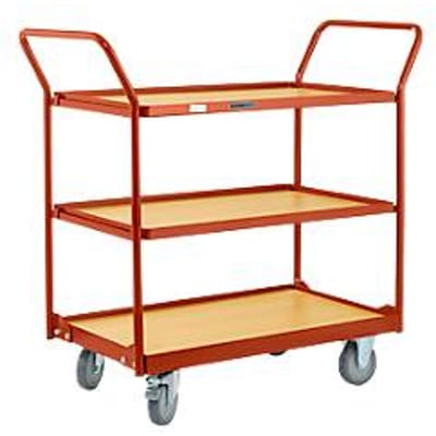 Schäfer Shop Pure tafelwagen met 3 legborden, 1086 x 500 x 1032 mm