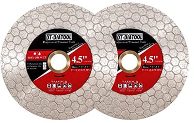 Diamant Zaagblad voor Tegels 4.5 Inch - Vervangend Snijschijf voor Haakse Slijper - 2-Pack