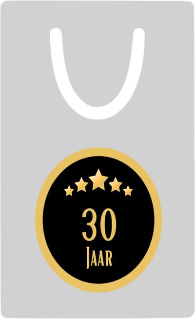 Hacebo® - 30 jaar metalen boekenlegger - iemand die 30 jaar is geworden of 30 jaar lang een relatie hebben of getrouwd zijn - verjaardagscadeau - verjaardag - cadeau - kado - geschenk - gift Bladwijzer boekenleggers - 7.6 cm x 5cm