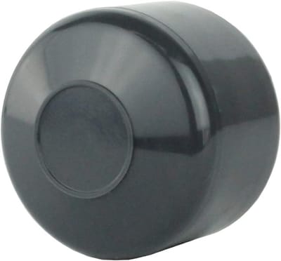 Set van 25 Ronde Buisdoppen Antraciet voor Hekpalen 51 mm